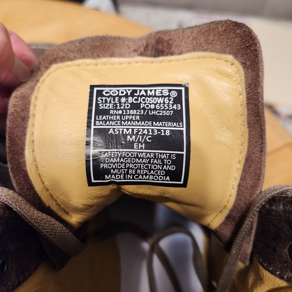 Cody James Men's Size 12D Brown Leather Boots - Picture 3 of 11